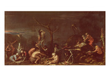 Scene of Witches (Oil on Canvas) Giclée-tryk af Salvator Rosa