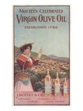 Advertisement for Mottet's Celebrated Virgin Olive Oil, C.1900 (Colour Litho) Giclee Print by  American