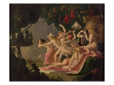 The Attack of the Spider (Oil on Canvas) Giclee Print by Richard Dadd