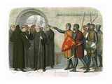 The Monks of Christchurch Expelled Giclee Print by James E. Doyle