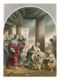 Miracle: 'And He Arose, and Departed to His House.' Giclee Print by Luca Giordano
