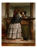 Preparing for a Walk (Oil on Canvas) Giclee Print by Samuel Baldwin