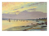 Low Tide, 1919 (Oil on Board) Giclee Print by W. Savage Cooper