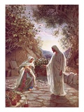 Jesus Revealing Himself to Mary Magdalene Reproduction procédé giclée par William Brassey Hole