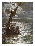 Jesus Walking Upon the Sea Reproduction procédé giclée par William Brassey Hole
