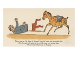 There Was an Old Man of Nepaul, from His Horse Had a Terrible Fall Giclee Print by Edward Lear