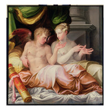Eros and Psyche, 16th Century (Oil on Canvas) Reproduction procédé giclée par Nicolo dell' Abate