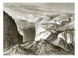 A Canon, or Mountain Pass, in the Sierra War Giclee Print by  English