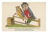 There Was an Old Man with an Owl, Who Continued to Bother and Howl Giclee Print by Edward Lear