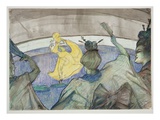 At the Circus, 1899 (Crayon, Pastels and W/C on Wove Paper) Giclee Print by Henri de Toulouse-Lautrec