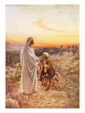 Jesus Withe the One Leper Who Returned to Give Thanks Giclee Print by William Brassey Hole