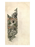 Unfinished 'Bird and Vine' Wood Block Design for Wallpaper, 1878 (Pencil and W/C on Paper) Giclee Print by William Morris