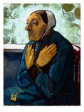 Old Peasant Woman, C.1905 (Oil on Canvas) Giclee Print by Paula Modersohn-Becker