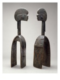 Male and Female Waja Masks, from Upper Benue River, Nigeria, 1850-1950 Giclee Print by  African