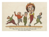 There Was a Young Lady Whose Eyes Were Unique as to Colour and Size Giclee Print by Edward Lear