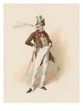 Dick Swiveller, Illustration from 'Character Sketches from Charles Dickens', C.1890 (Colour Litho) Giclee Print by Joseph Clayton Clarke