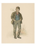 Roger 'Rogue' Riderhood, Illustration from 'Character Sketches from Charles Dickens', C.1890 Giclee Print by Joseph Clayton Clarke