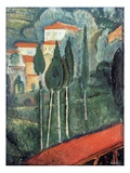 Landscape, South of France, 1919 (Oil on Canvas) Giclee Print by Amedeo Modigliani