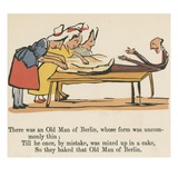 There Was an Old Man of Berlin, Whose Form Was Uncommonly Thin Giclee Print by Edward Lear