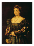 Portrait of a Woman, Called La Bella (Oil on Canvas) Reproduction procédé giclée par  Titian