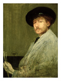 Arrangement in Grey: Portrait of the Painter, C.1872 (Oil on Canvas) Giclee Print by James Abbott McNeill Whistler