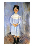 Girl in Blue, 1918 (Oil on Canvas) Giclee Print by Amedeo Modigliani
