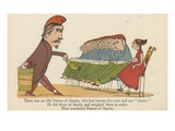 There Was an Old Person of Sparta, Who Had Twenty-Five Sons and One 'Darter' Giclee Print by Edward Lear