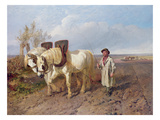 The Harrowing Team Giclee Print by John Frederick Herring Snr