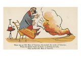 There Was an Old Man of Vesuvius, Who Studied the Works of Vitruvius Giclée-Druck von Edward Lear