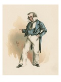 Captain Cuttle, Illustration from 'Character Sketches from Charles Dickens', C.1890 (Colour Litho) Giclee Print by Joseph Clayton Clarke