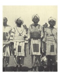 Dervish Warriors Wearing Patched Jubbas, Sudan, C.1895 (B/W Photo) Giclee Print by  English Photographer
