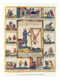 The Ox Prefers to Be a Butcher, Russian, Late 18th Century (Woodcut Print) Giclee Print by  Russian