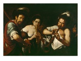 Street Musicians, C.1630 (Oil on Canvas) Giclee Print by Bernardo Strozzi
