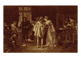 Conoisseurs at Rembrandt's Studio, Illustration from 'Great Men and Famous Women' (Litho) Giclee Print by Adolphe Alexandre Lesrel