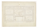 Layout for 'The Course of the Empire', 1833 Reproduction procédé giclée par Thomas Cole