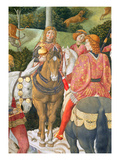 Horsemen in the Royal Entourage, Detail from the Journey of the Magi Cycle in the Chapel, C.1460 Giclee Print by Benozzo di Lese di Sandro Gozzoli