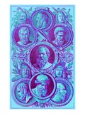 Historians, Philosophers and Dramatists of Ancient Greece Giclée-Druck von  English