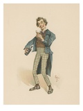 Bob Sawyer, Illustration from 'Character Sketches from Charles Dickens', C.1890 (Colour Litho) Giclee Print by Joseph Clayton Clarke
