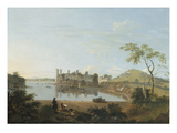 Caernarvon Castle, C.1744 (Oil on Canvas) Reproduction procédé giclée par Richard Wilson