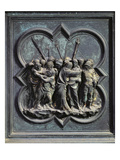 The Capture of Christ, Fourteenth Panel of the North Doors of the Baptistery of San Giovanni Giclee Print by Lorenzo Ghiberti
