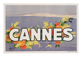 Advertisement for Cannes, Printed by Draeger, 1930 (Colour Litho) Giclee Print by  Sem