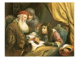 Voice of Jacob, Hands of Esau Giclee Print by Govaert Flinck