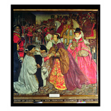Entry of Queen Mary I with Princess Elizabeth into London in 1553, 1910 (Oil on Canvas) Giclee Print by John Byam Liston Shaw