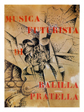 Design for the Cover of 'Musica Futurista' by Francesco Balilla Pratella (1880-1955), 1912 Giclee Print by Umberto Boccioni