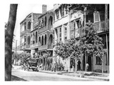 Street of Balconies in the Vieux Carre, New Orleans, 1925 (B/W Photo) Giclee Print by  American Photographer