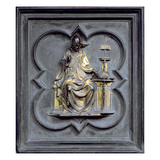 St. Gregory, Panel G of the North Doors of the Baptistery of San Giovanni, 1403-24 (Bronze) Giclee Print by Lorenzo Ghiberti