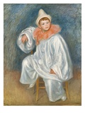 The White Pierrot, 1901/02 (Oil on Canvas) Giclée-Druck von Pierre Auguste Renoir