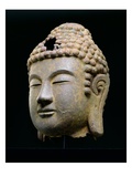 Head of Buddha, Korean, Late 8Th, Early 9th Century Ad (Cast Iron) Giclee Print by  Korean