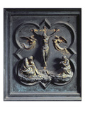 The Crucifixion, Eighteenth Panel of the North Doors of the Baptistery of San Giovanni, 1403-24 Giclée-tryk af Lorenzo Ghiberti