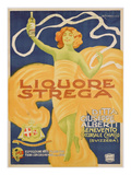Poster Advertising 'strega' Liquer, 1906 (Colour Litho) Giclee Print by Alberto Chappuis